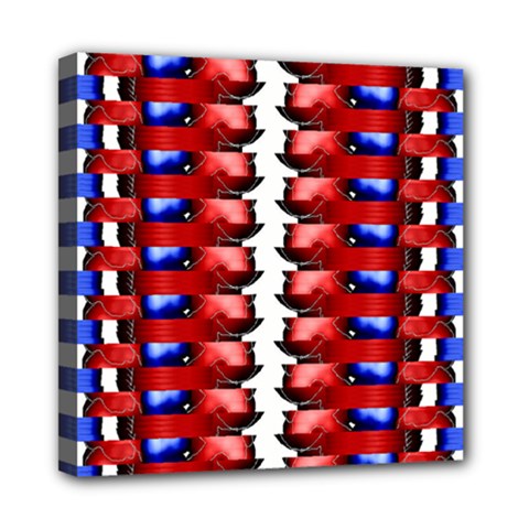 The Patriotic Flag Mini Canvas 8  X 8  by SugaPlumsEmporium