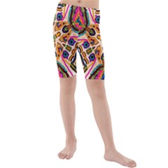 Ethnic You Collecition Kid s Mid Length Swim Shorts