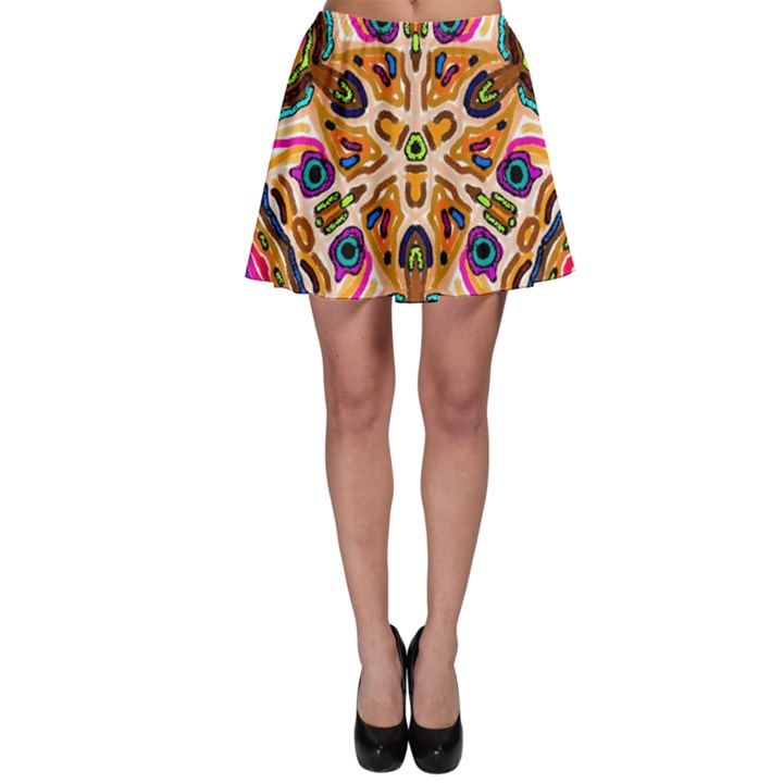 Ethnic You Collecition Skater Skirt