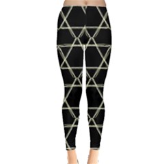 Star Of David   Leggings  by SugaPlumsEmporium