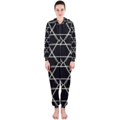 Star Of David   Hooded Jumpsuit (ladies)  by SugaPlumsEmporium