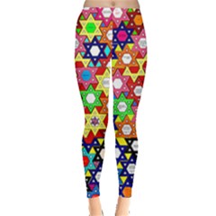 Star Of David Leggings  by SugaPlumsEmporium