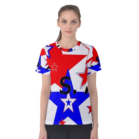 The Patriot Usa Women s Cotton Tee by SugaPlumsEmporium