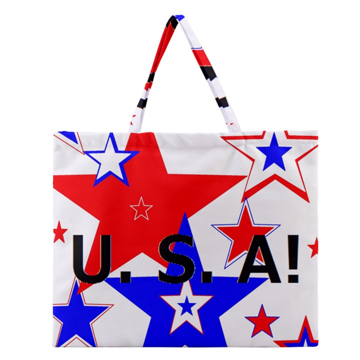 The Patriot Usa Zipper Large Tote Bag