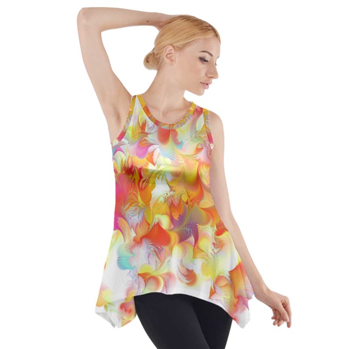 Hawaiian Flair Side Drop Tank Tunic