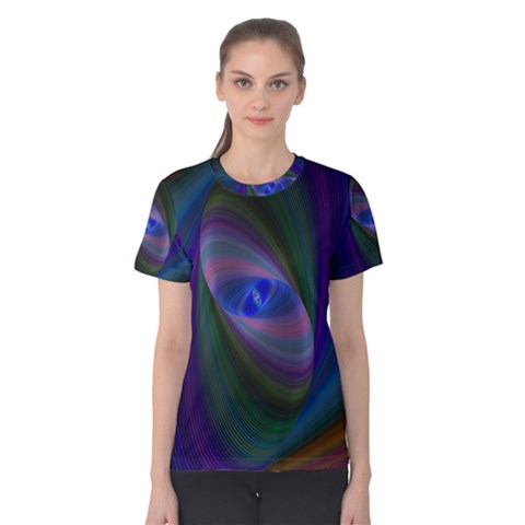 Eye Of The Galactic Storm Women s Cotton Tee by StuffOrSomething