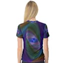 Eye Of The Galactic Storm Women s V-Neck Sport Mesh Tee View2