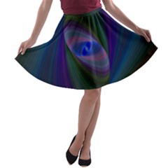 Eye Of The Galactic Storm A-line Skater Skirt by StuffOrSomething