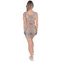 Romantic Pattern from Sea Shells Summer, Festive Wedding Bridal Sleeveless Bodycon Dress View4