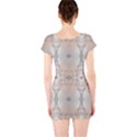 Romantic Pattern from Sea Shells Summer, Festive Wedding Bridal Short Sleeve Bodycon Dress View2