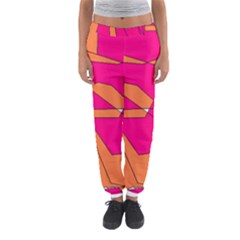 Funny Hot Pink Orange Kids Art Women s Jogger Sweatpants by yoursparklingshop