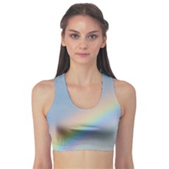 Colorful Natural Rainbow Sports Bra by yoursparklingshop