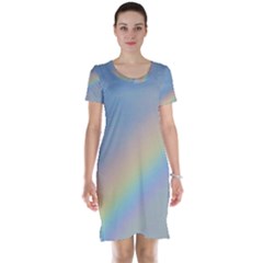 Colorful Natural Rainbow Short Sleeve Nightdress by yoursparklingshop