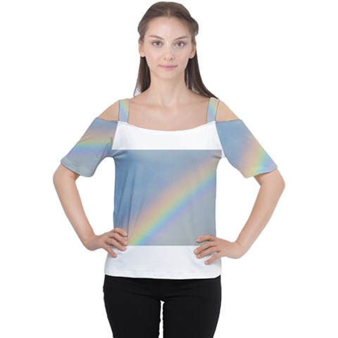 Colorful Natural Rainbow Women s Cutout Shoulder Tee by yoursparklingshop