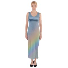 Colorful Natural Rainbow Fitted Maxi Dress by yoursparklingshop