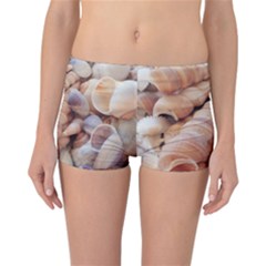 Exotic Tropical Romantic Sea Shells Reversible Boyleg Bikini Bottoms by yoursparklingshop