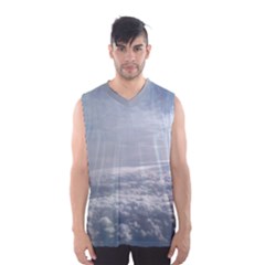 Sky Plane View Men s Basketball Tank Top by yoursparklingshop