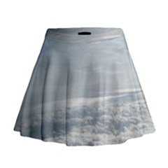 Sky Plane View Mini Flare Skirt