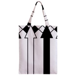 Funny Black And White Stripes Diamonds Arrows Zipper Classic Tote Bag by yoursparklingshop