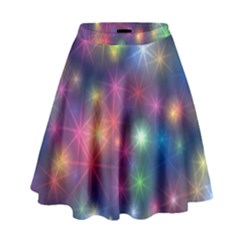 Starlight Shiny Glitter Stars High Waist Skirt