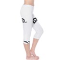 Portrait Black And White Girl Capri Leggings  View4