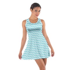 Blue White Chevron Racerback Dresses by yoursparklingshop