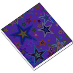 Purple Christmas Party Stars Small Memo Pads by yoursparklingshop