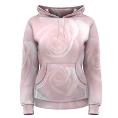 Pink White Love Rose Women s Pullover Hoodie by yoursparklingshop