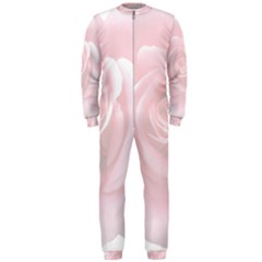 Pink White Love Rose Onepiece Jumpsuit (men)  by yoursparklingshop