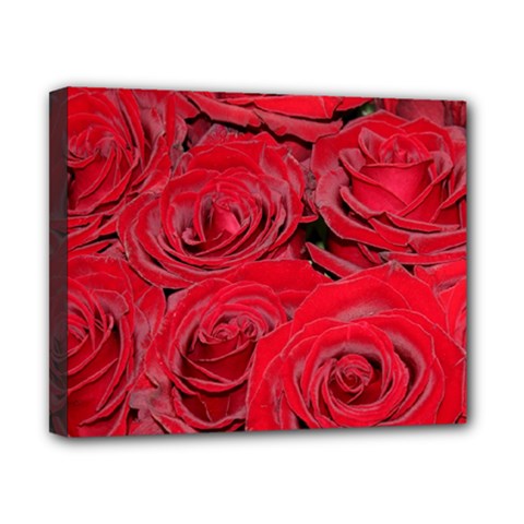 Red Love Roses Canvas 10  X 8  by yoursparklingshop