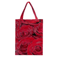 Red Love Roses Classic Tote Bag by yoursparklingshop