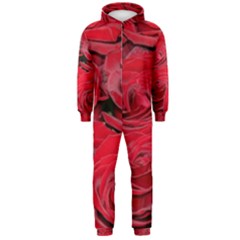 Red Love Roses Hooded Jumpsuit (men)  by yoursparklingshop