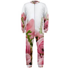 Romantic Pink Flowers Onepiece Jumpsuit (men)  by yoursparklingshop