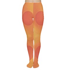 Sunny Happy Orange Dots Women s Tights by yoursparklingshop