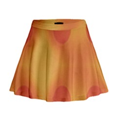 Sunny Happy Orange Dots Mini Flare Skirt