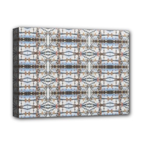 Geometric Diamonds Deluxe Canvas 16  X 12   by yoursparklingshop