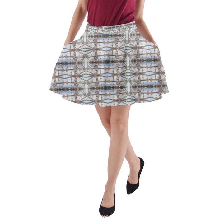 Geometric Diamonds A-Line Pocket Skirt