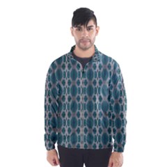 Tropical Blue Abstract Ocean Drops Wind Breaker (men) by yoursparklingshop