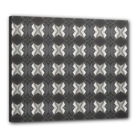 Black White Gray Crosses Canvas 24  X 20  by yoursparklingshop