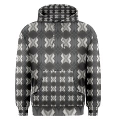 Black White Gray Crosses Men s Pullover Hoodie by yoursparklingshop