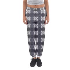 Black White Gray Crosses Women s Jogger Sweatpants by yoursparklingshop