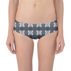 Black White Gray Crosses Classic Bikini Bottoms by yoursparklingshop