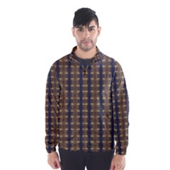 Black Brown Gold Stripes Wind Breaker (men) by yoursparklingshop