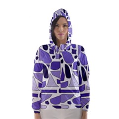 Silly Purples Hooded Wind Breaker (women) by FunWithFibro