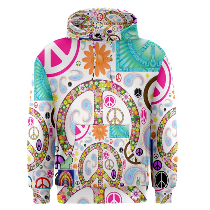 Peace Collage Men s Pullover Hoodie