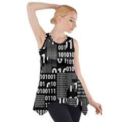 Beautiful Binary Side Drop Tank Tunic