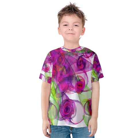 Violet Kid s Cotton Tee by SugaPlumsEmporium