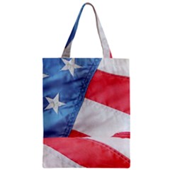 Folded American Flag Zipper Classic Tote Bag by StuffOrSomething