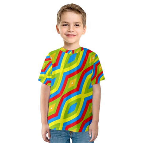 Colorful Chains                    Kid s Sport Mesh Tee by LalyLauraFLM