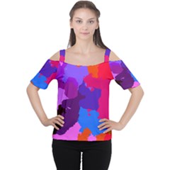 Spots                     Women s Cutout Shoulder Tee